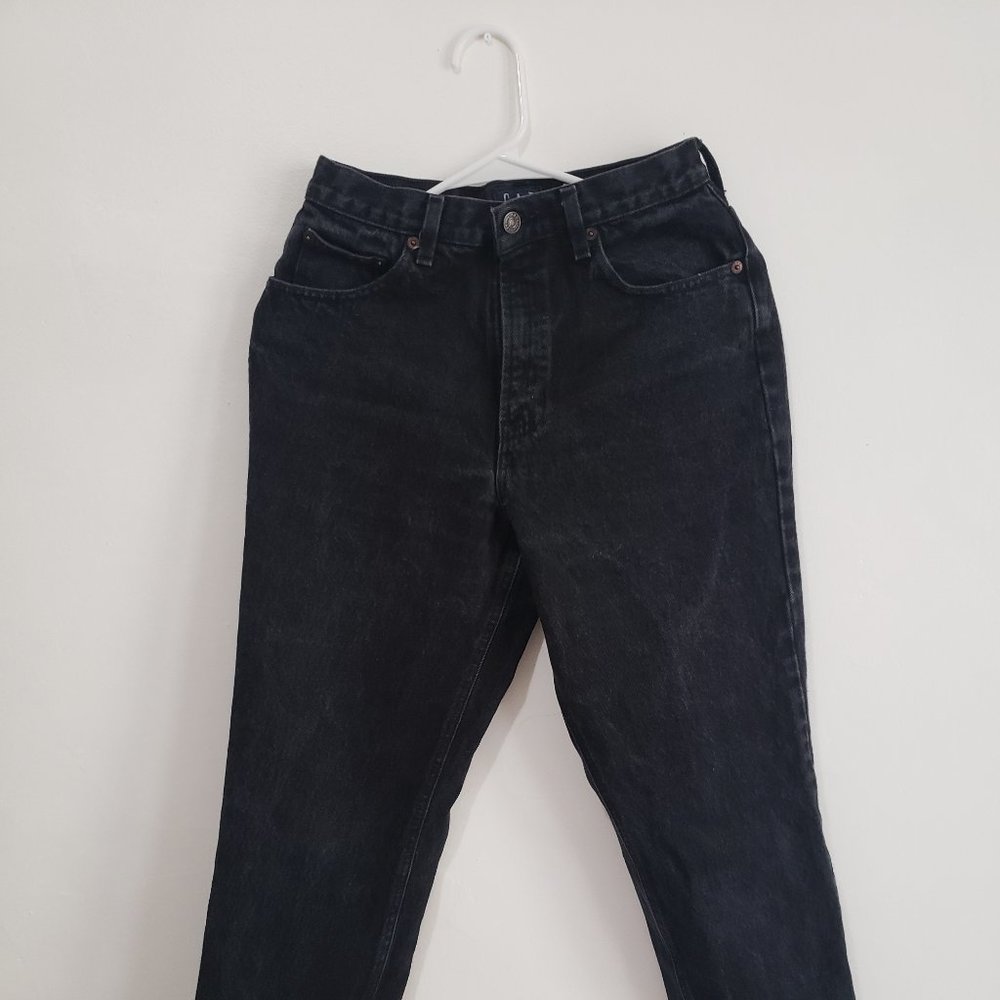 Vintage Gap Black High Waisted Jeans - 4 (25-26)